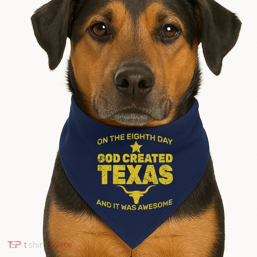 God Created Texas USA-Made Doggie Bandana