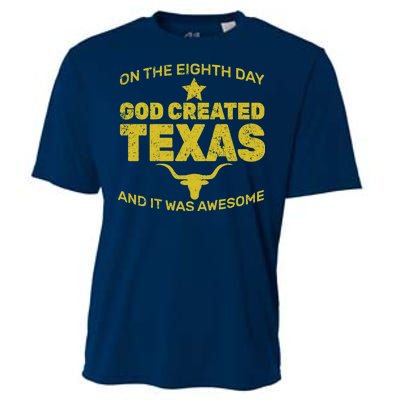 God Created Texas Cooling Performance Crew T-Shirt