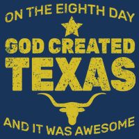 God Created Texas Cooling Performance Crew T-Shirt