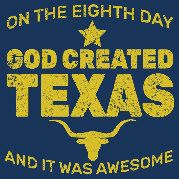 God Created Texas Cooling Performance Crew T-Shirt