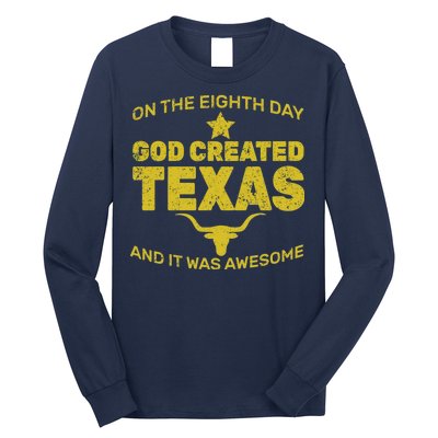 God Created Texas Long Sleeve Shirt