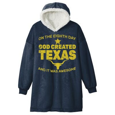 God Created Texas Hooded Wearable Blanket