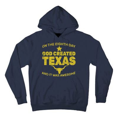 God Created Texas Tall Hoodie