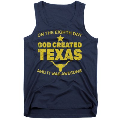 God Created Texas Tank Top