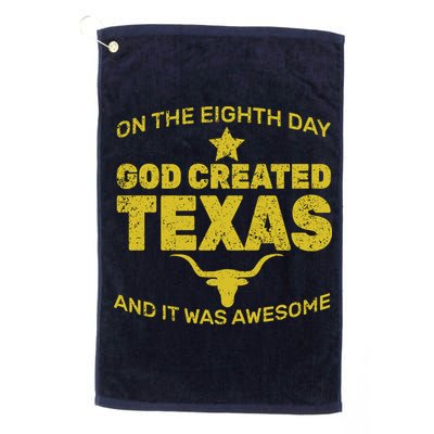 God Created Texas Golf Towel