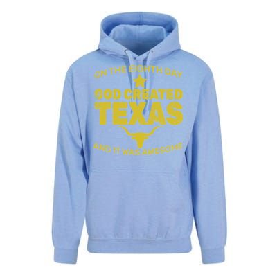 God Created Texas Unisex Surf Hoodie