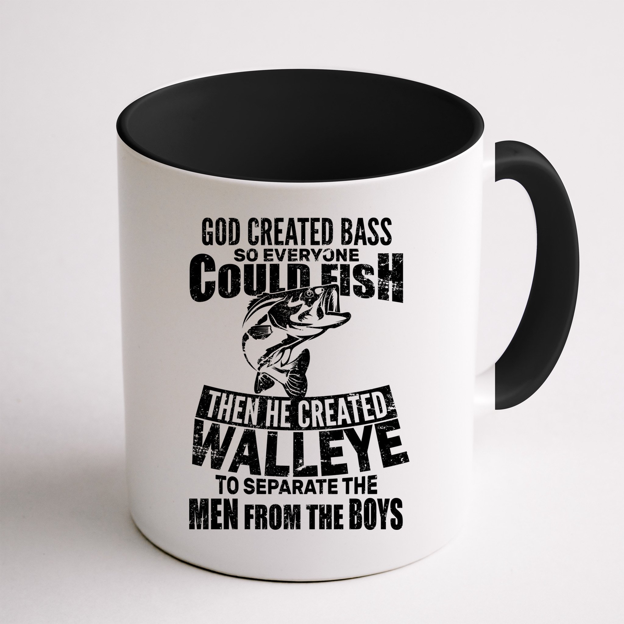 God Created Walleye Mug