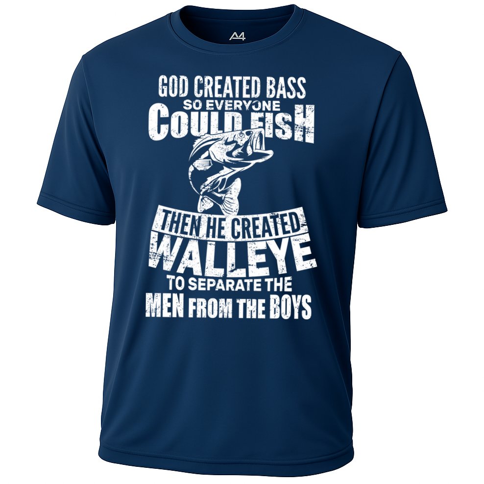 God Created Walleye Performance Shirt