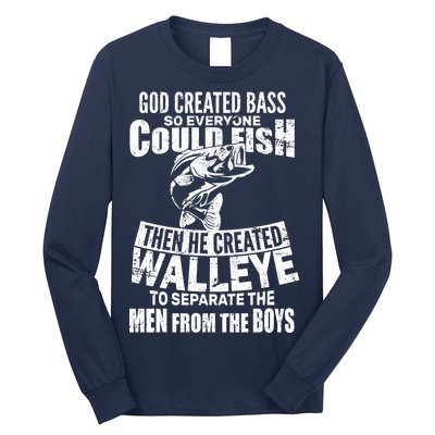 God Created Walleye Long Sleeve Shirt