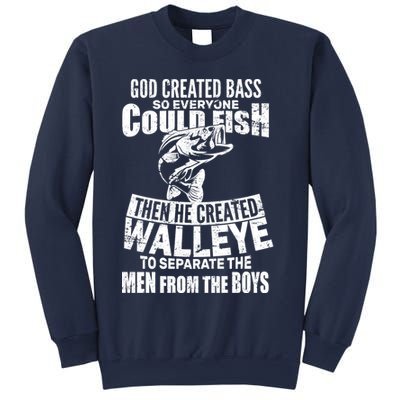 God Created Walleye Sweatshirt