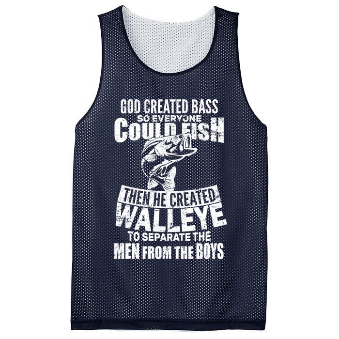 God Created Walleye Mesh Reversible Basketball Jersey Tank