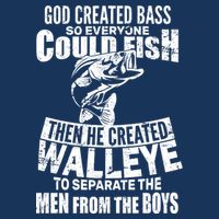 God Created Walleye Youth Performance Sprint T-Shirt