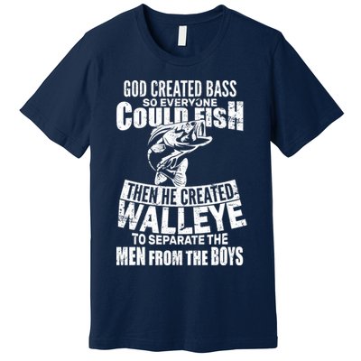 God Created Walleye Premium T-Shirt