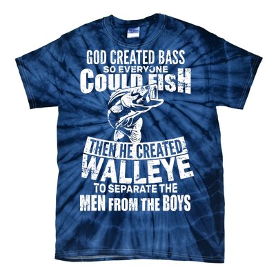 God Created Walleye Tie-Dye T-Shirt