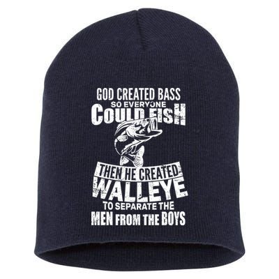 God Created Walleye Short Acrylic Beanie