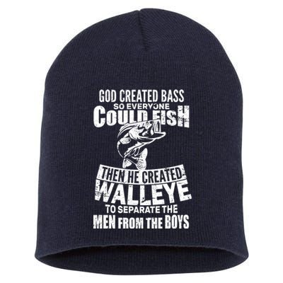 God Created Walleye Short Acrylic Beanie