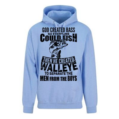 God Created Walleye Unisex Surf Hoodie