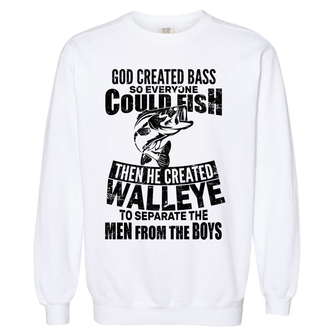 God Created Walleye Garment-Dyed Sweatshirt