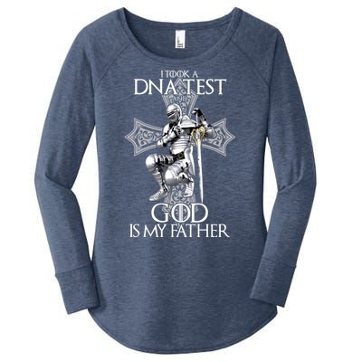 God DNA Test Women's Perfect Tri Tunic Long Sleeve Shirt