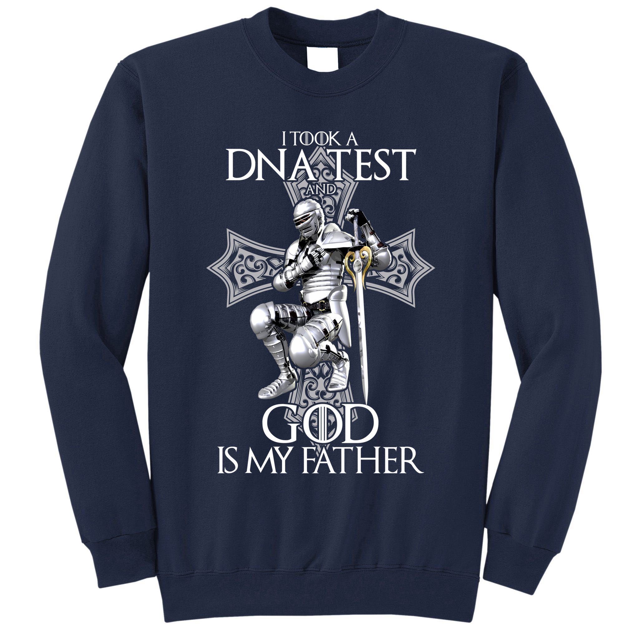 God DNA Test Tall Sweatshirt