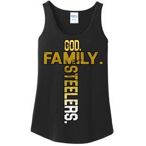 God Family Steelers Ladies Essential Tank