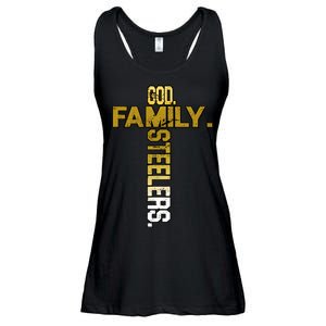 God Family Steelers Ladies Essential Flowy Tank