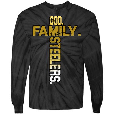 God Family Steelers Tie-Dye Long Sleeve Shirt