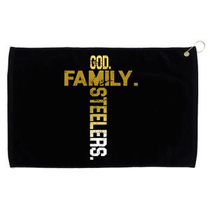 God Family Steelers Grommeted Golf Towel