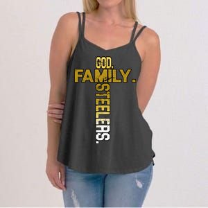 God Family Steelers Women's Strappy Tank