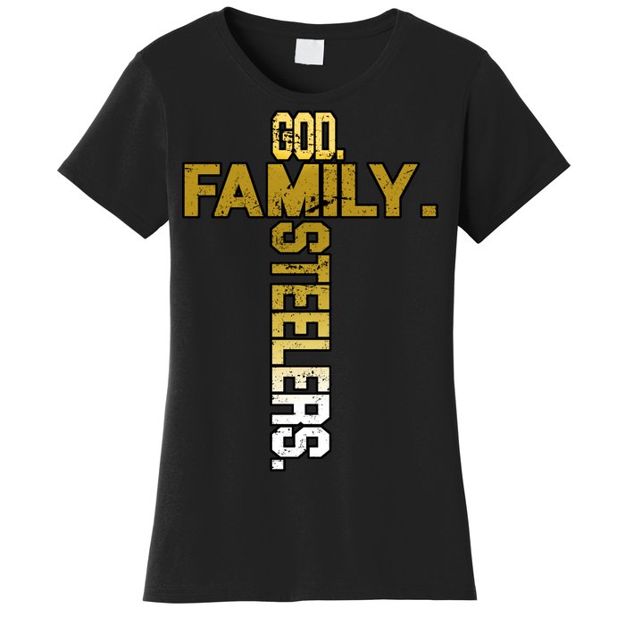 God Family Steelers Women's T-Shirt