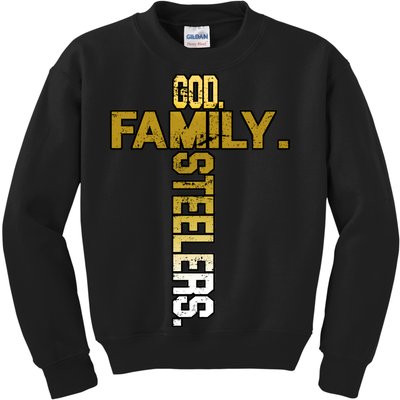 God Family Steelers Kids Sweatshirt