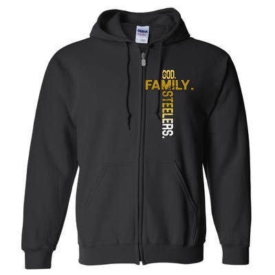 God Family Steelers Full Zip Hoodie