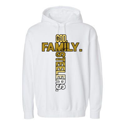 God Family Steelers Garment-Dyed Fleece Hoodie