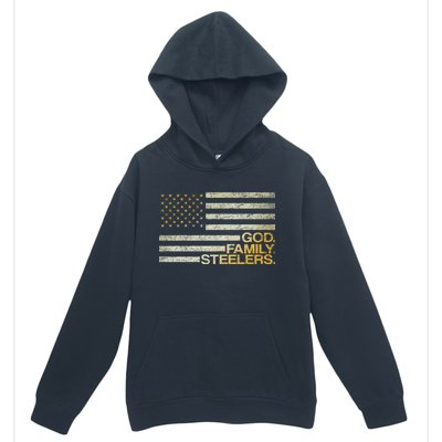 God Family Steelers American Football Flag Urban Pullover Hoodie