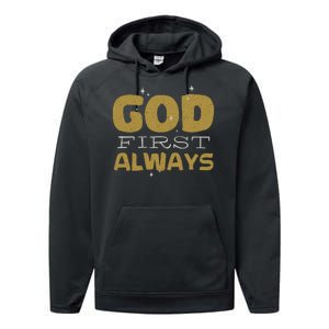 God First Always Performance Fleece Hoodie