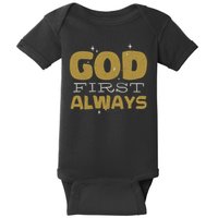 God First Always Baby Bodysuit