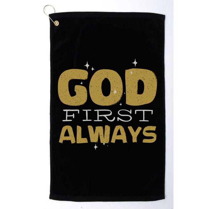 God First Always Golf Towel