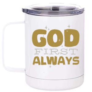 God First Always 12 oz Stainless Steel Tumbler Cup