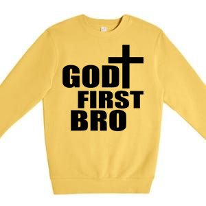 God First Bro Premium Crewneck Sweatshirt