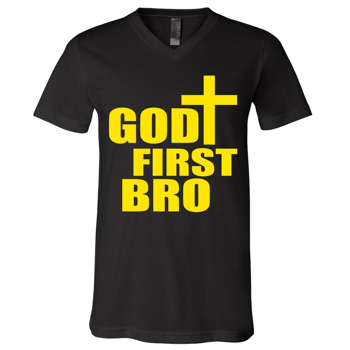 God First Bro V-Neck T-Shirt