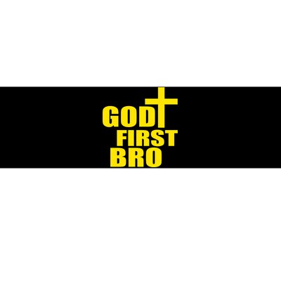 God First Bro Bumper Sticker