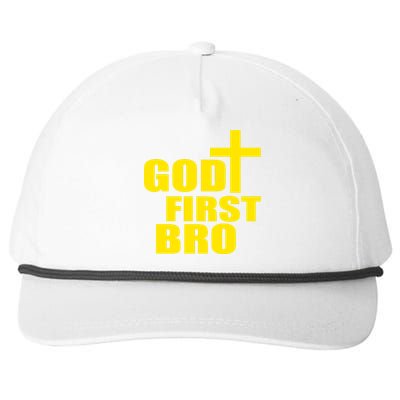 God First Bro Snapback Five-Panel Rope Hat