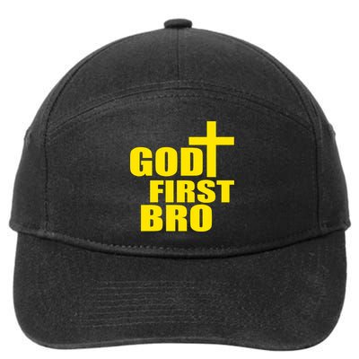 God First Bro 7-Panel Snapback Hat