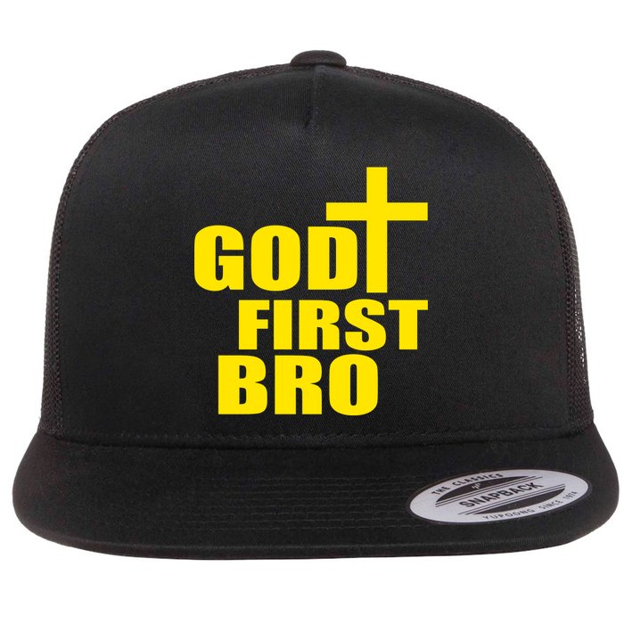 God First Bro Flat Bill Trucker Hat