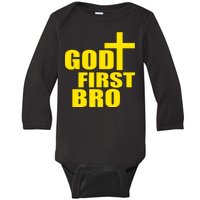 God First Bro Baby Long Sleeve Bodysuit