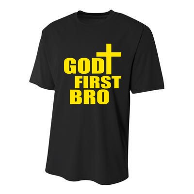 God First Bro Youth Performance Sprint T-Shirt