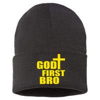 God First Bro Sustainable Knit Beanie