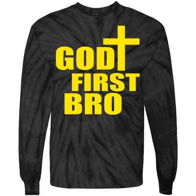 God First Bro Tie-Dye Long Sleeve Shirt