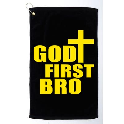 God First Bro Platinum Collection Golf Towel