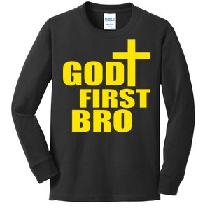 God First Bro Kids Long Sleeve Shirt